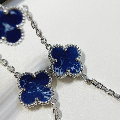 [Riva Jewelry]LUCKY CLOVER 5-MOTIF BRACELET - PIETERSITE-KOLLEKTION