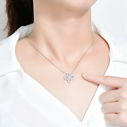 [Riva Jewelry]LOOP HALSKETTE VOLLES MOTIV DIAMANT 16MM MEHRERE FARBEN