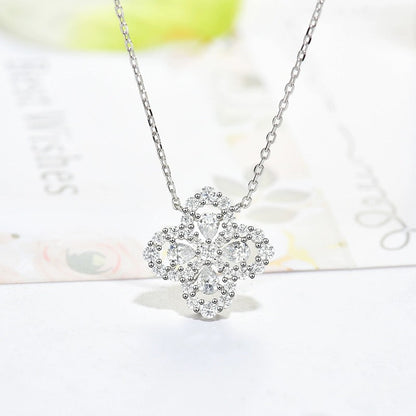 [Riva Jewelry]LOOP HALSKETTE VOLLES MOTIV DIAMANT 16MM MEHRERE FARBEN