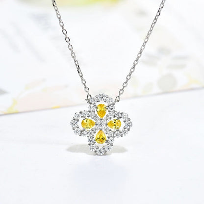 [Riva Jewelry]LOOP HALSKETTE VOLLES MOTIV DIAMANT 16MM MEHRERE FARBEN