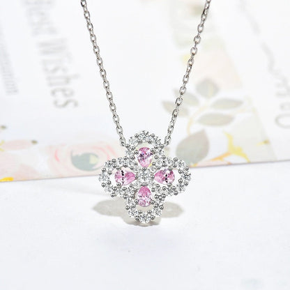 [Riva Jewelry]LOOP HALSKETTE VOLLES MOTIV DIAMANT 16MM MEHRERE FARBEN