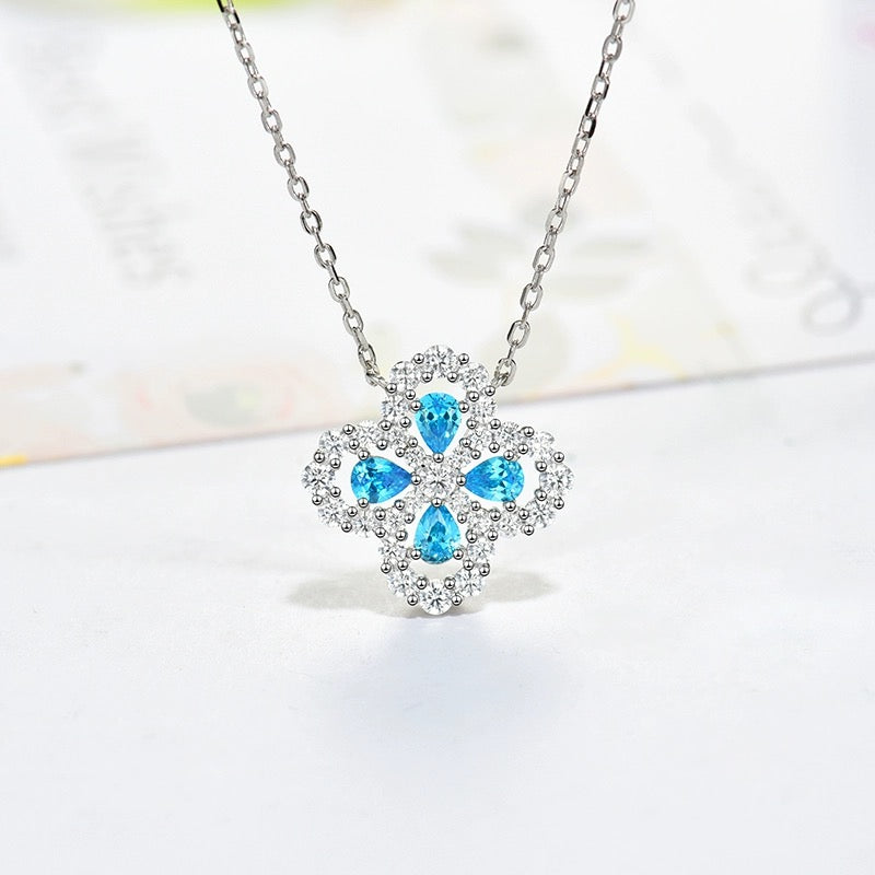 [Riva Jewelry]LOOP HALSKETTE VOLLES MOTIV DIAMANT 16MM MEHRERE FARBEN
