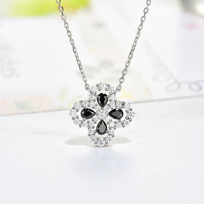 [Riva Jewelry]LOOP HALSKETTE VOLLES MOTIV DIAMANT 16MM MEHRERE FARBEN