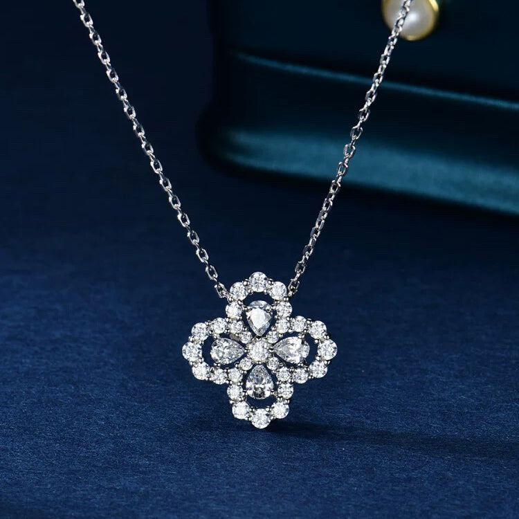 [Riva Jewelry]LOOP HALSKETTE VOLLES MOTIV DIAMANT 16MM MEHRERE FARBEN