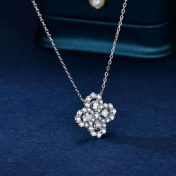 [Riva Jewelry]LOOP HALSKETTE VOLLES MOTIV DIAMANT 16MM MEHRERE FARBEN