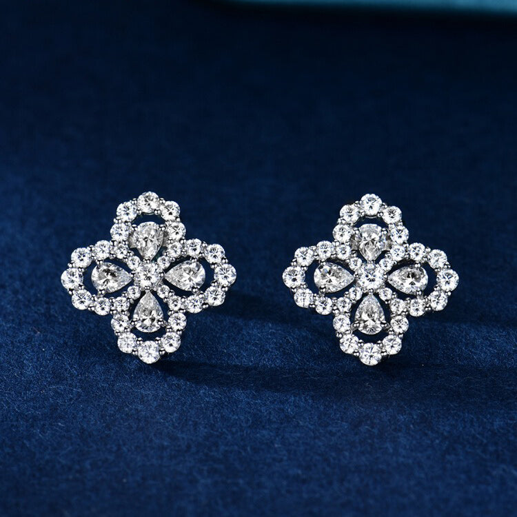 [Riva Jewelry]LOOP-OHRRINGE VOLL MOTIV DIAMANT 16MM
