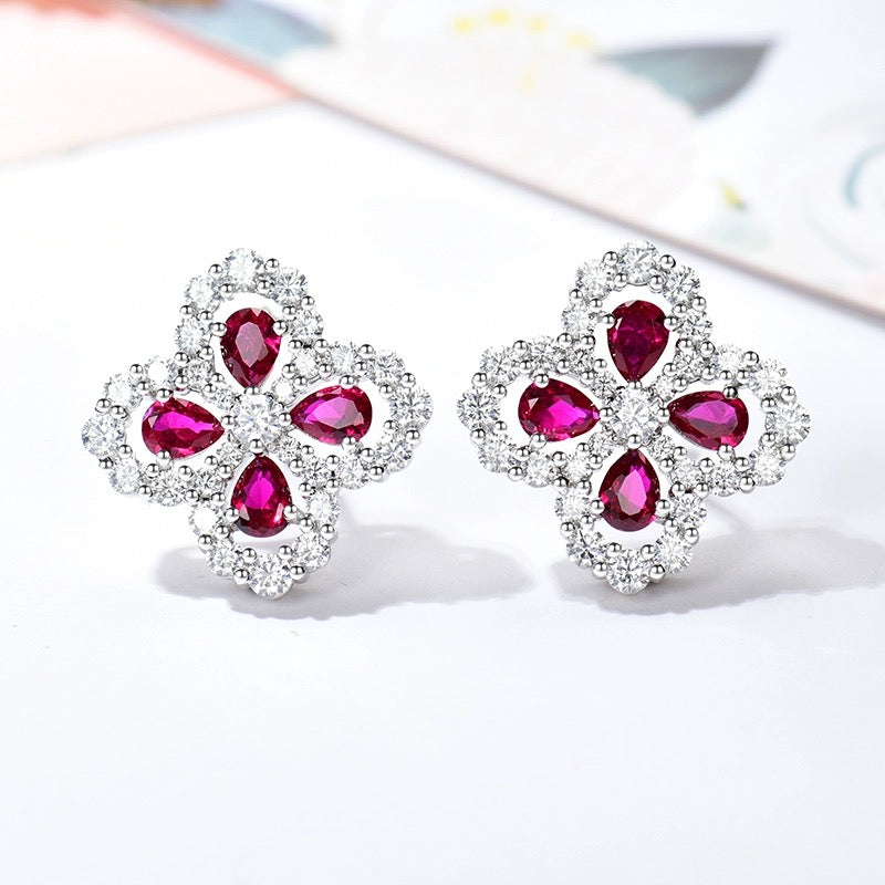 [Riva Jewelry]LOOP-OHRRINGE VOLL MOTIV DIAMANT 16MM