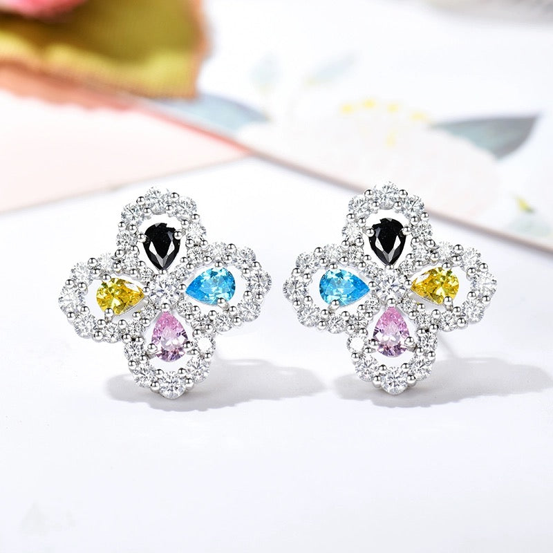 [Riva Jewelry]LOOP-OHRRINGE VOLL MOTIV DIAMANT 16MM