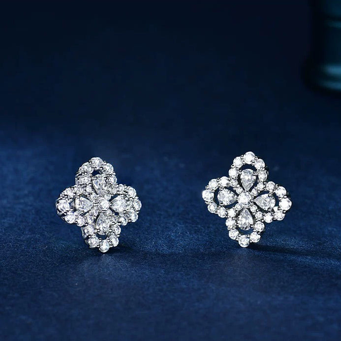 [Riva Jewelry]LOOP-OHRRINGE VOLL MOTIV DIAMANT 16MM