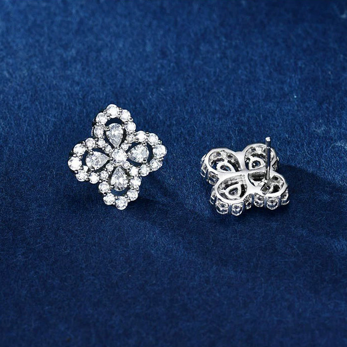 [Riva Jewelry]LOOP-OHRRINGE VOLL MOTIV DIAMANT 16MM