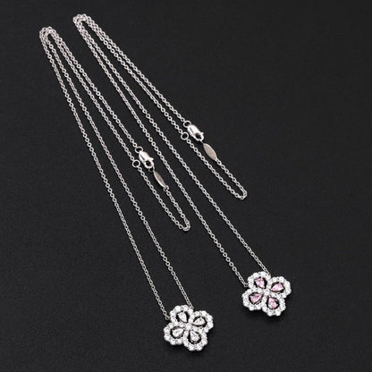 [Riva Jewelry]LOOP HALSKETTE VOLLES MOTIV DIAMANT 16MM MEHRERE FARBEN