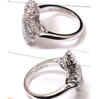 [Riva Jewelry]LOOP RING FULL MOTIF DIAMOND 16MM SILVE