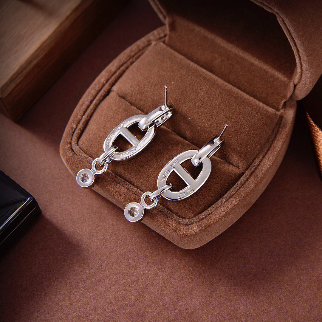 [Riva Jewelry ]HM CHAINE DIAMOND EARRINGS