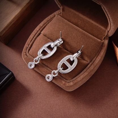 [Riva Jewelry ]HM CHAINE DIAMOND EARRINGS