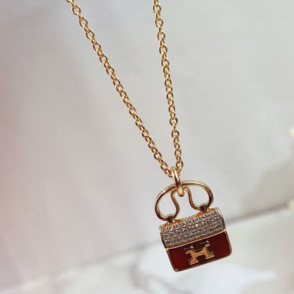 [Riva Jewelry]CONSTANCE ROTER ANHÄNGER ROSÉGOLD KETTE