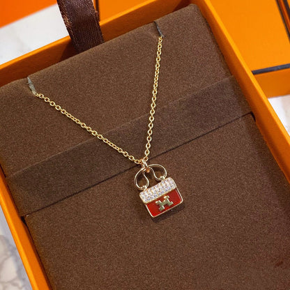 [Riva Jewelry]CONSTANCE ROTER ANHÄNGER ROSÉGOLD KETTE