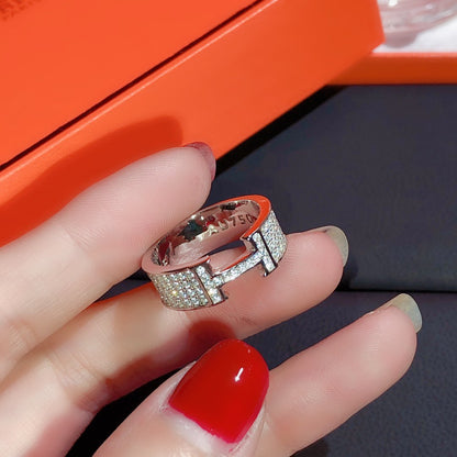 [Riva Jewelry]H RING FULL DIAMOND