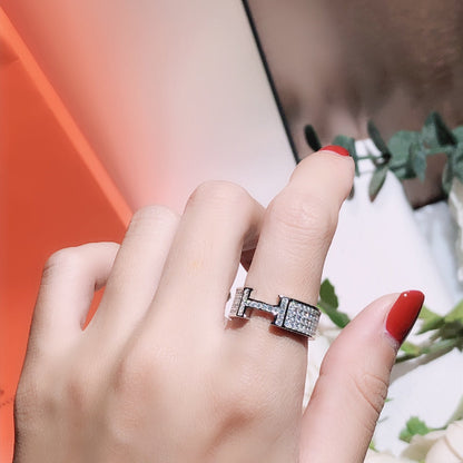 [Riva Jewelry]H RING FULL DIAMOND