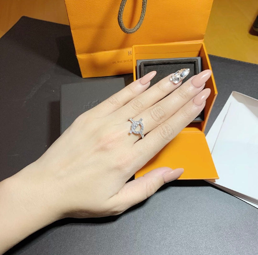 [Riva Jewelry ]ECHAPPEE RING SILVER DIAMOND