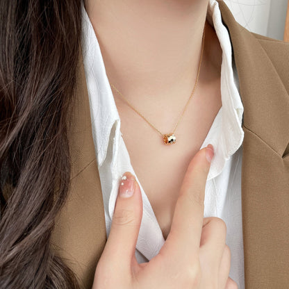 [Riva Jewelry]BIENEN-ANHÄNGER MINI-HALSKETTE MIT DIAMANTEN