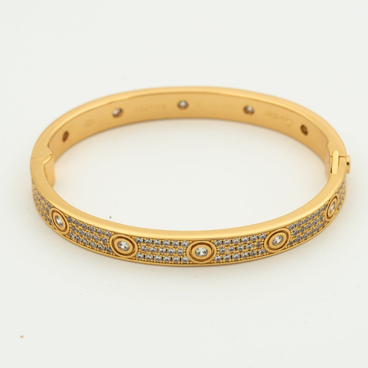 [Riva Jewelry ]LOVE BRACELET 6.1MM DIAMOND-PAVED 10 BIG DIAMONDS