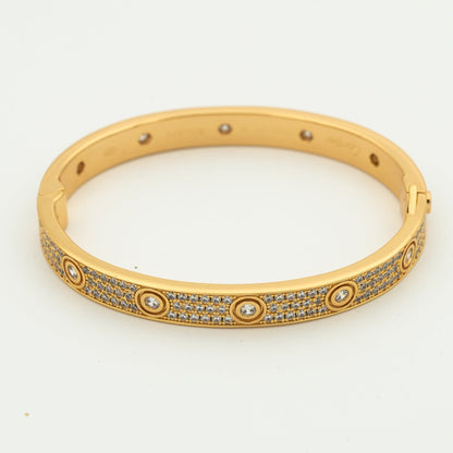 [Riva Jewelry ]LOVE BRACELET 6.1MM DIAMOND-PAVED 10 BIG DIAMONDS