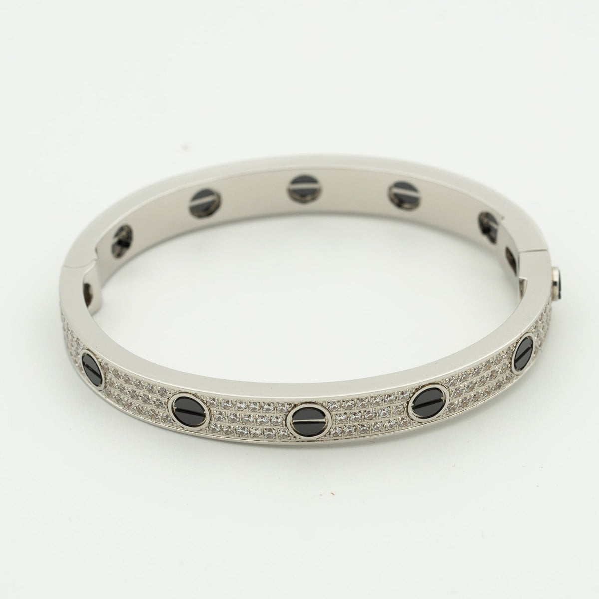 [Riva Jewelry ]LOVE BRACELET 6.1MM DIAMOND-PAVED CERAMIC