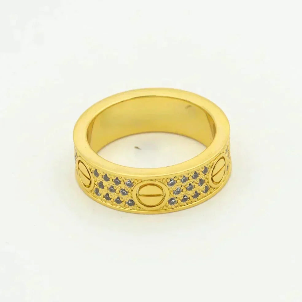 [Riva Jewelry ]LOVE RING 5.5MM DIAMONDS PAVED