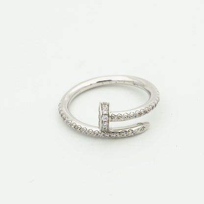 [Riva Jewelry ]JUSTE RING 1.8MM SILVER DIAMONDS