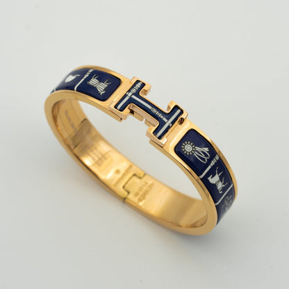 [Riva Jewelry ]H BRACELET BLUE CERAMIC