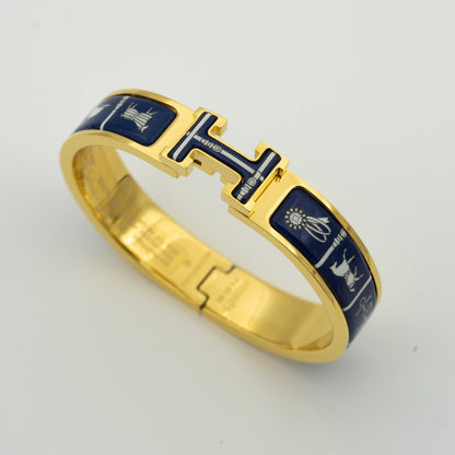 [Riva Jewelry ]H BRACELET BLUE CERAMIC
