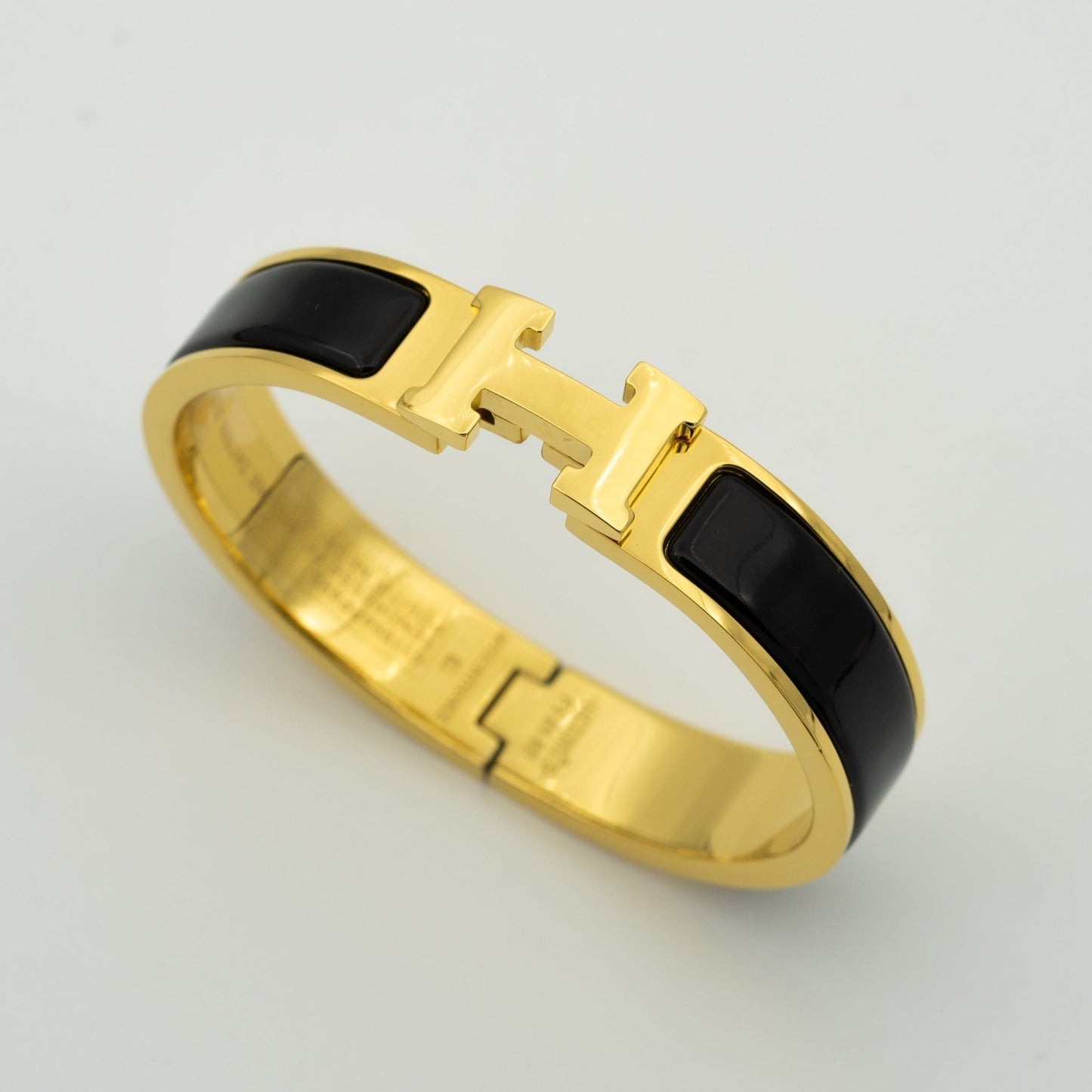 [Riva Jewelry]H ブラック ブレスレット