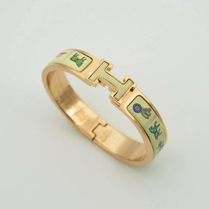 [Riva Jewelry ]H PINK GOLD BRACELET CREAM CERAMIC