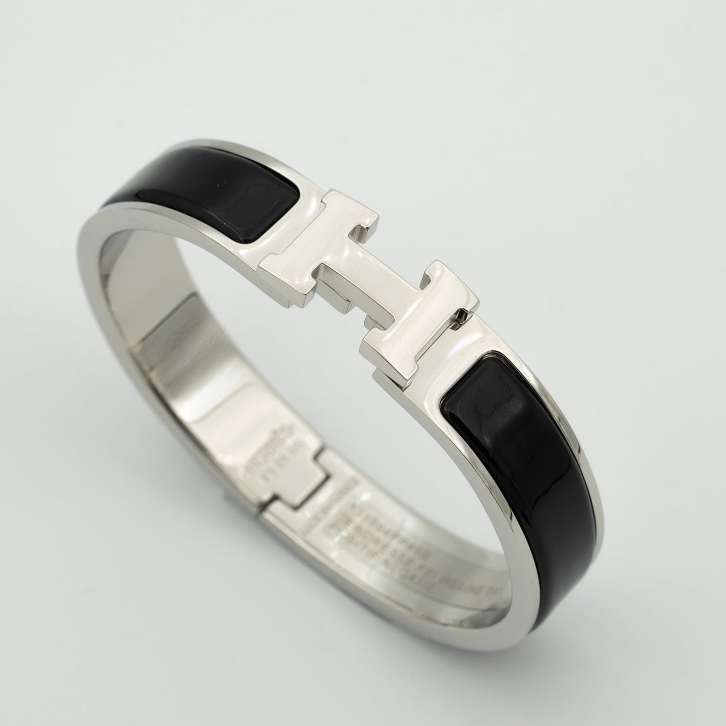 [Riva Jewelry]H ブラック ブレスレット