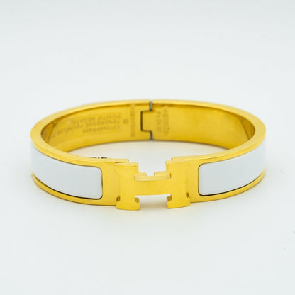[Riva Jewelry]H WHITE BRACELET