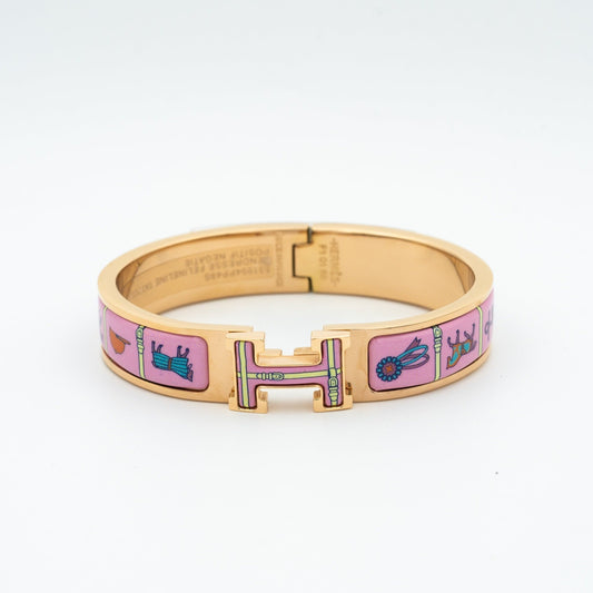 [Riva Jewelry]H ROSÉGOLD-ARMBAND ROSA KERAMIK