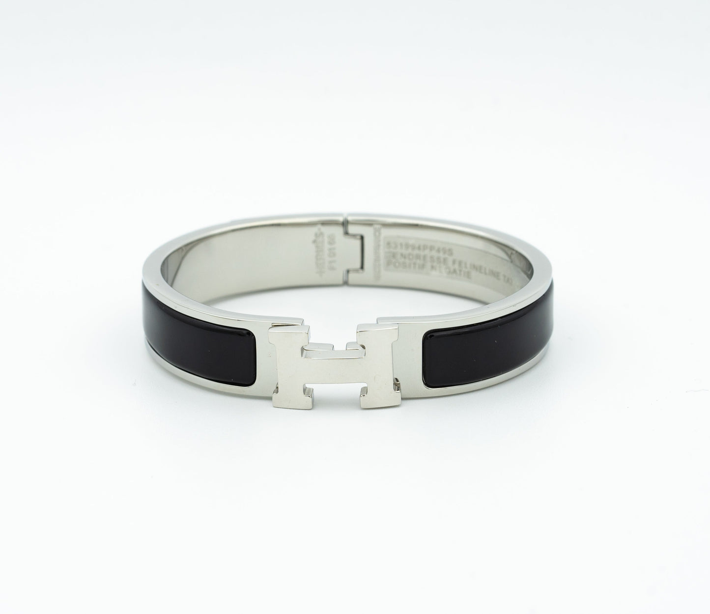 [Riva Jewelry]H ブラック ブレスレット