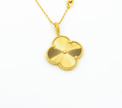 [Riva Jewelry ]CLOVER 25MM PEDANT NECKLACE GOLD