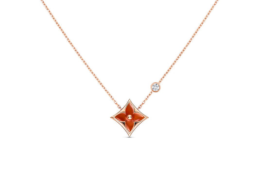 [Riva Jewelry]STERNKETTE ROSÉGOLD 1 DIAMANT