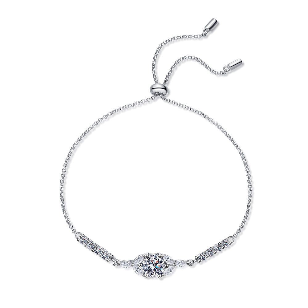 [Riva Jewelry]BLOOMING STAR-FLOWER MOISSANIT-ARMBAND
