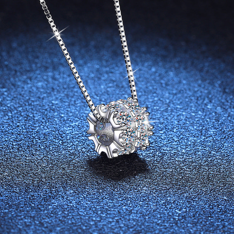 [Riva Jewelry]エレガントなスリムウエストモアッサナイトネックレス