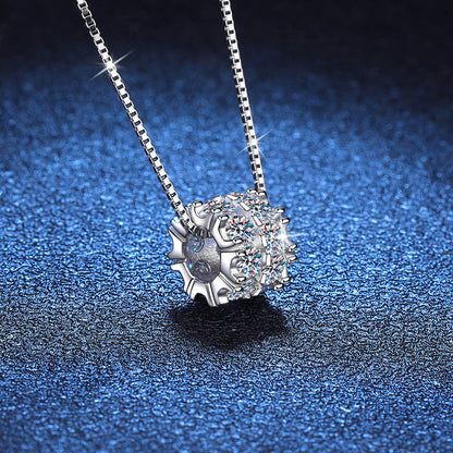 [Riva Jewelry]エレガントなスリムウエストモアッサナイトネックレス
