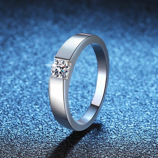 [Riva Jewelry]ELEGANTER MINIMALISTISCHER PAARRING MIT MOISSANIT