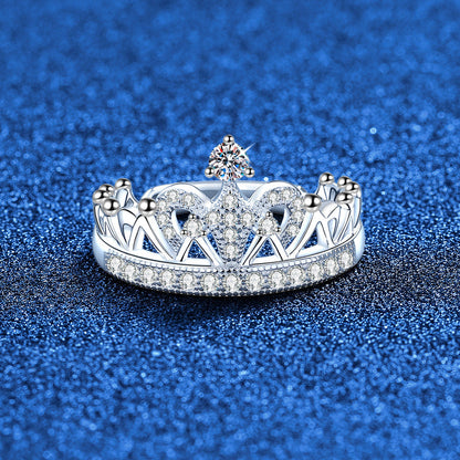 [Riva Jewelry]DREAMY CROWN MOISSANITE RING - 1.2カラット エレガントプリンセススタイル