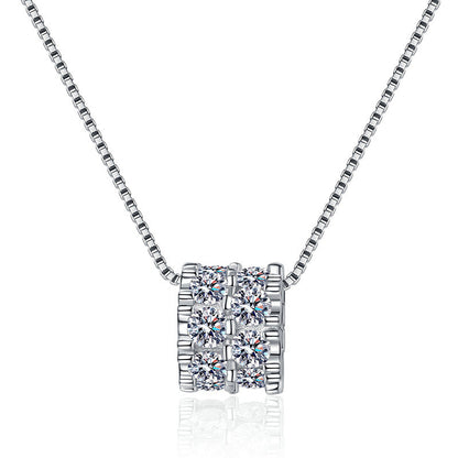 [Riva Jewelry]エレガントなスリムウエストモアッサナイトネックレス