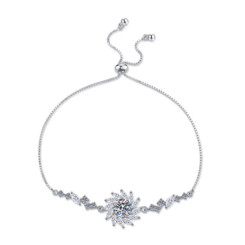 [Riva Jewelry]STRAHLENDE SONNENBLUMEN-MOISSANIT-ARMBAND