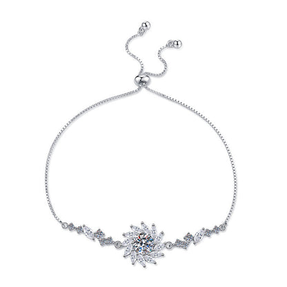 [Riva Jewelry]STRAHLENDE SONNENBLUMEN-MOISSANIT-ARMBAND