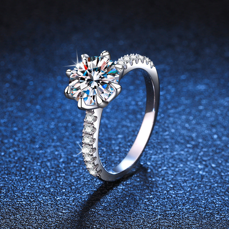 [Riva Jewelry]ボールドタイガークローマッサナイトエンゲージメントリング