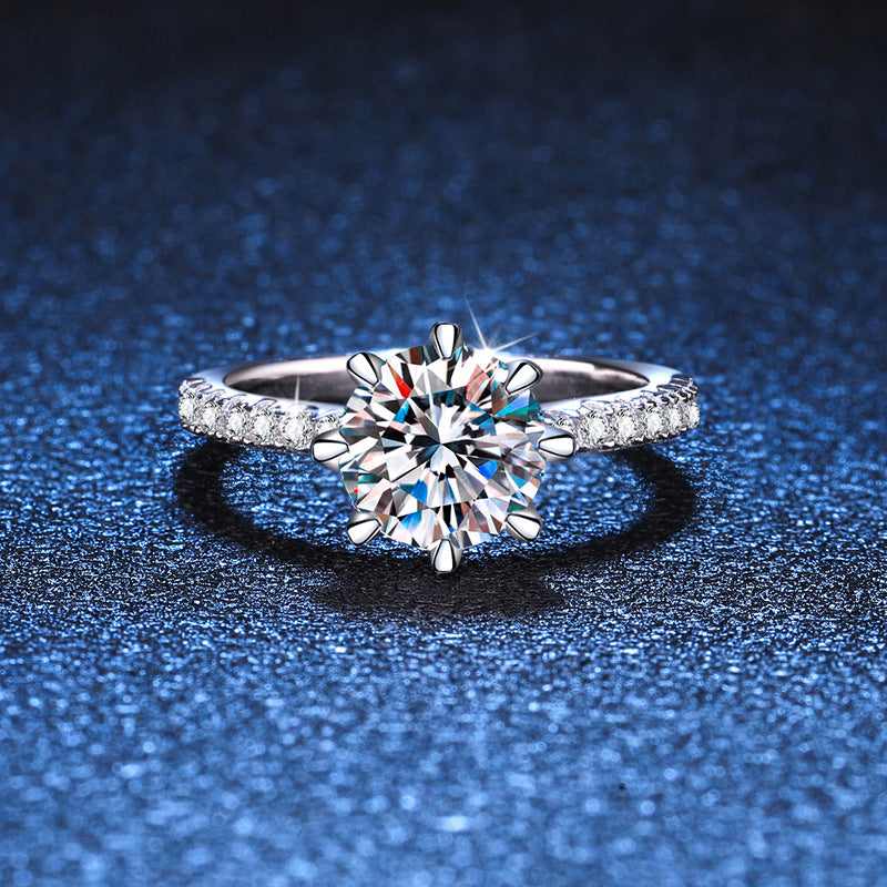 [Riva Jewelry]ボールドタイガークローマッサナイトエンゲージメントリング