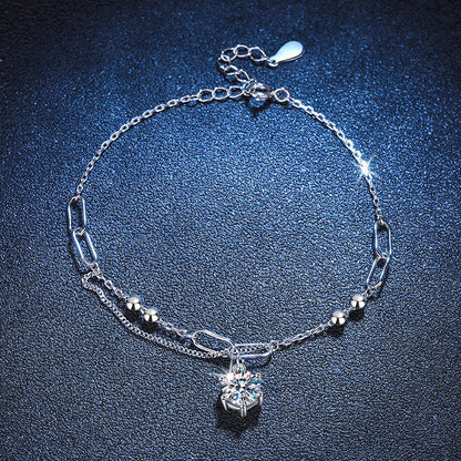 [Riva Schmuck]KLASSISCHES SOLITÄR MOISSANIT-ARMBAND
